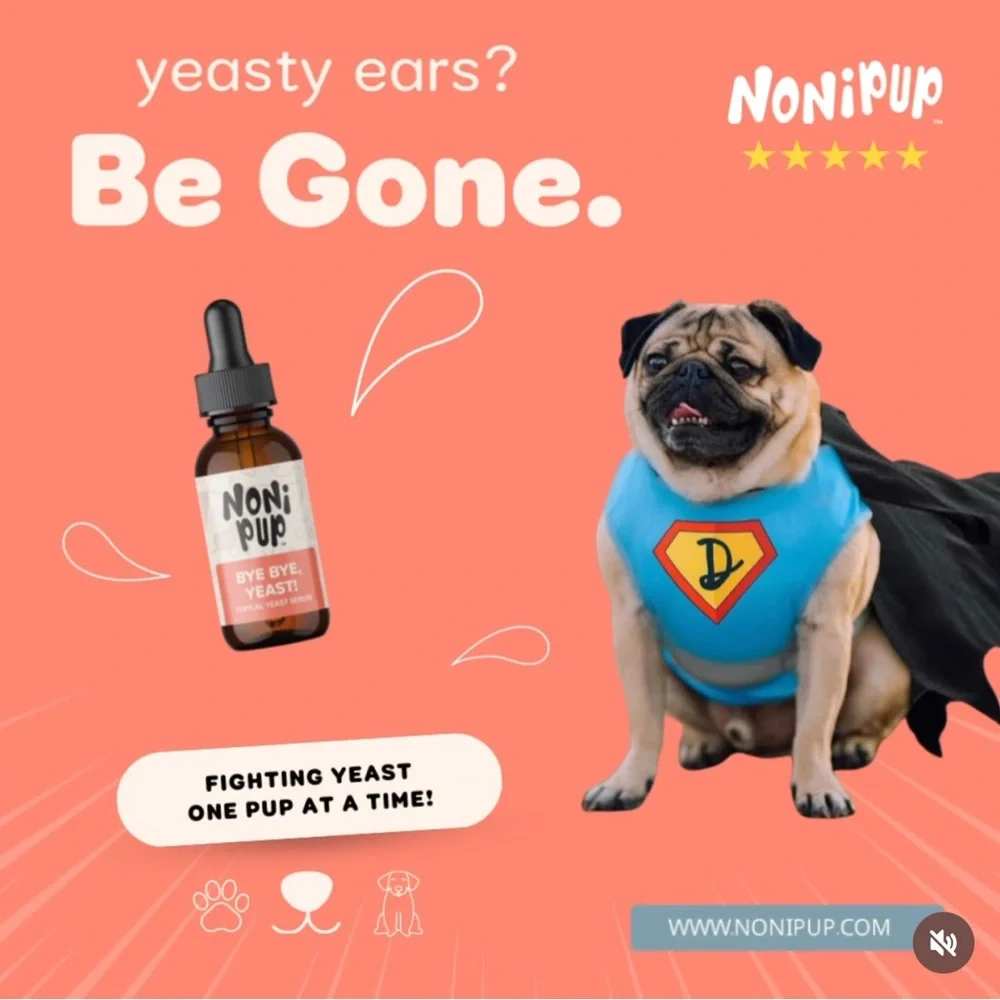 NEW Nonipup Dog Yeast Paw and Ear Serum